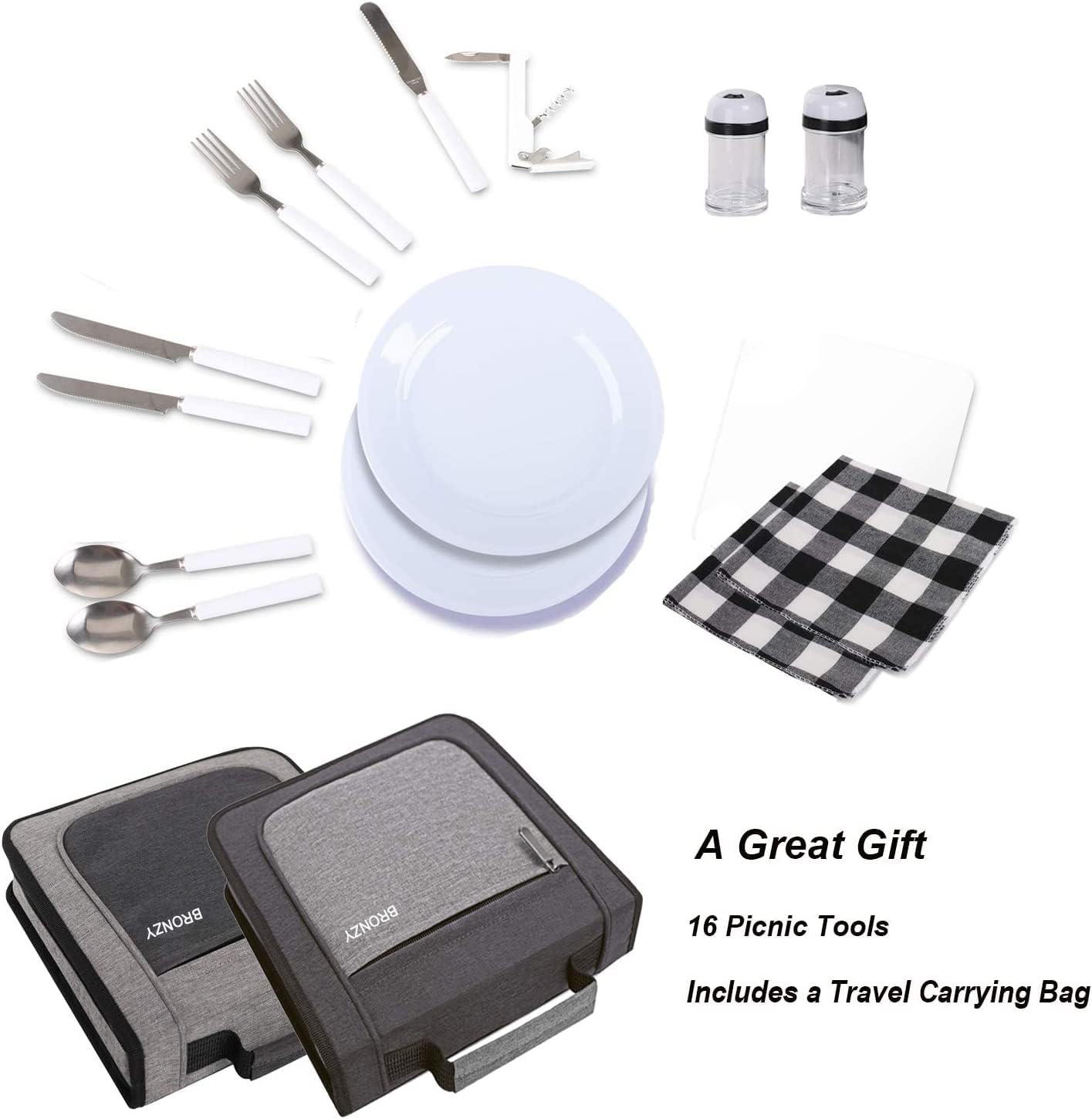 Colmado Overland Accesorio BRONZY Picnic Set 16 pcs