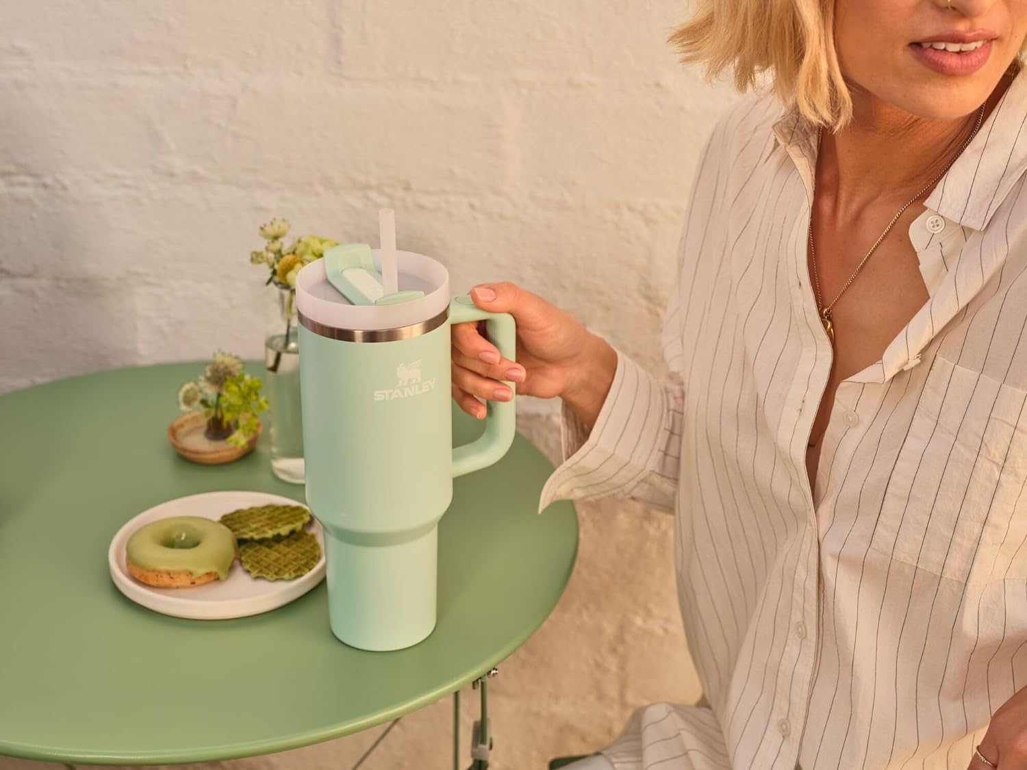 Vaso Stanley Quencher H2.0 – Vaso Térmico de 40 oz con Tapa FlowState