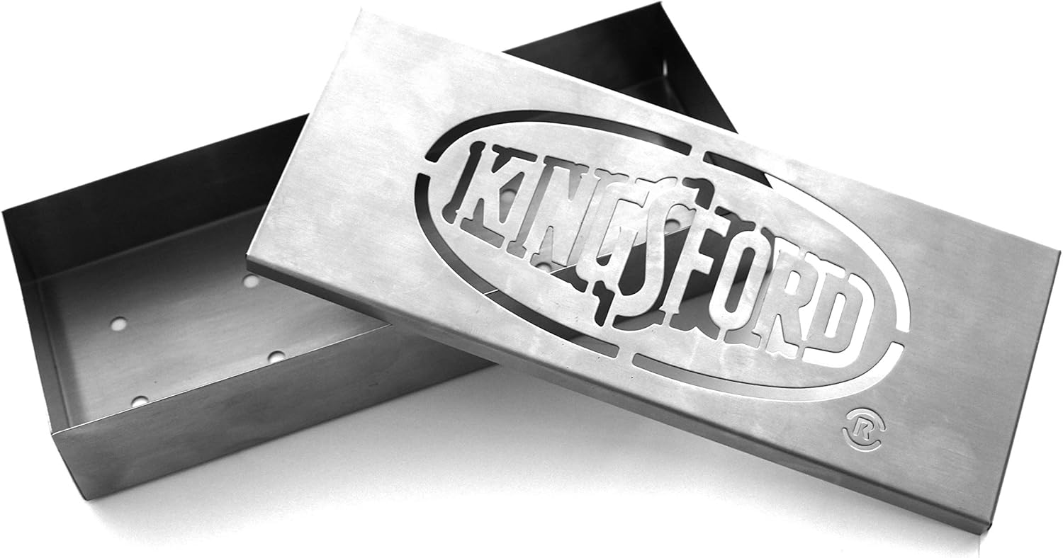 Accesorios de Cocina Kingsford Caja de ahumador de acero inoxidable para parrilla