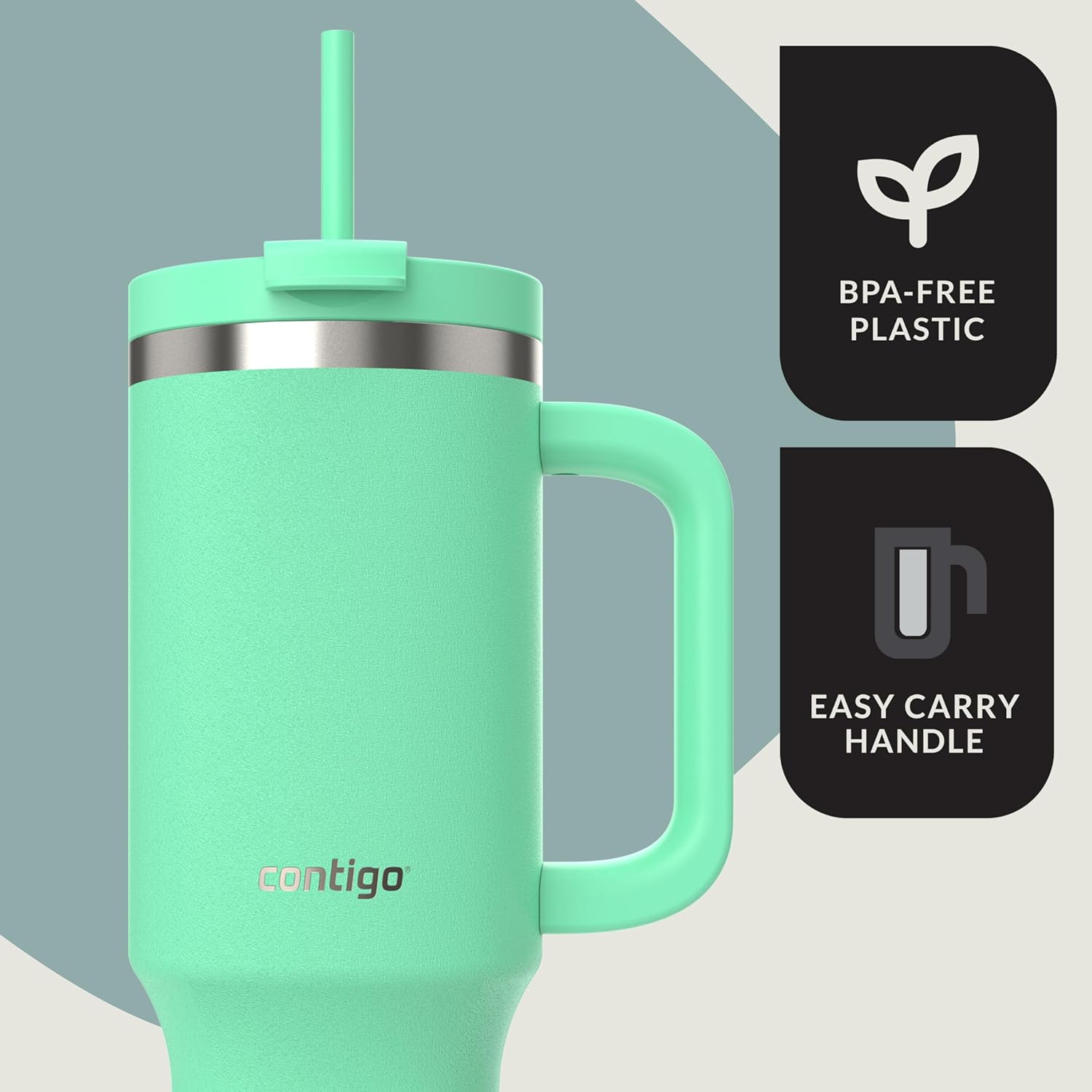 Vaso Contigo Streeterville - Vaso de acero inoxidable de 40 onzas