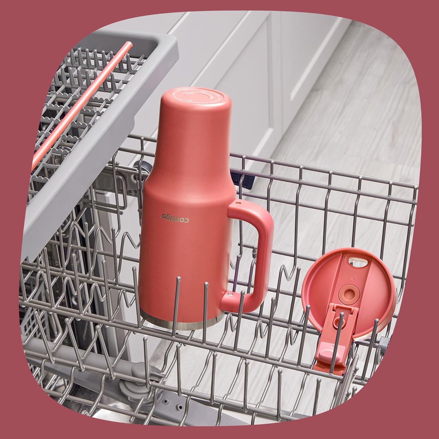 Vaso Contigo Streeterville - Vaso de acero inoxidable de 40 onzas