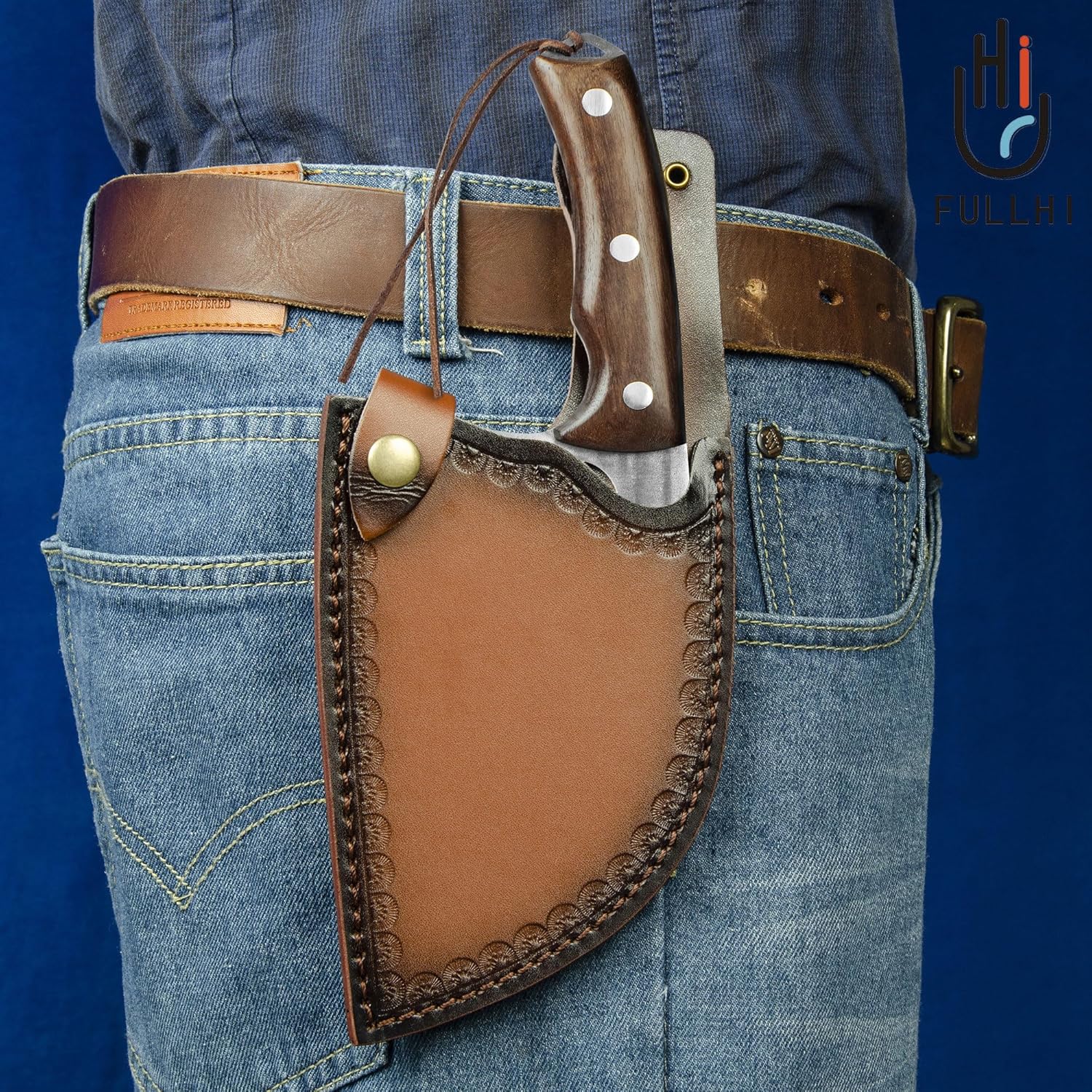 Colmado Overland Set de Cuchillos FULLHI Juego de Cuchillos de Carnicero