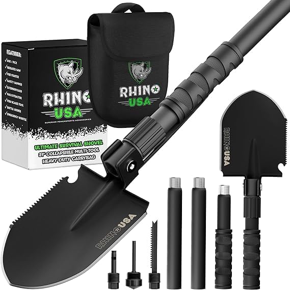 Accesorios Para Camping Rhino USA Pala de supervivencia extendible