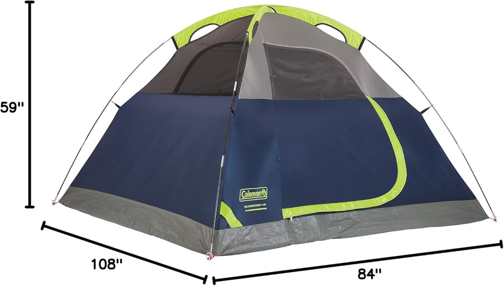 Colmado Overland Camping Coleman Sundome 4 Personas