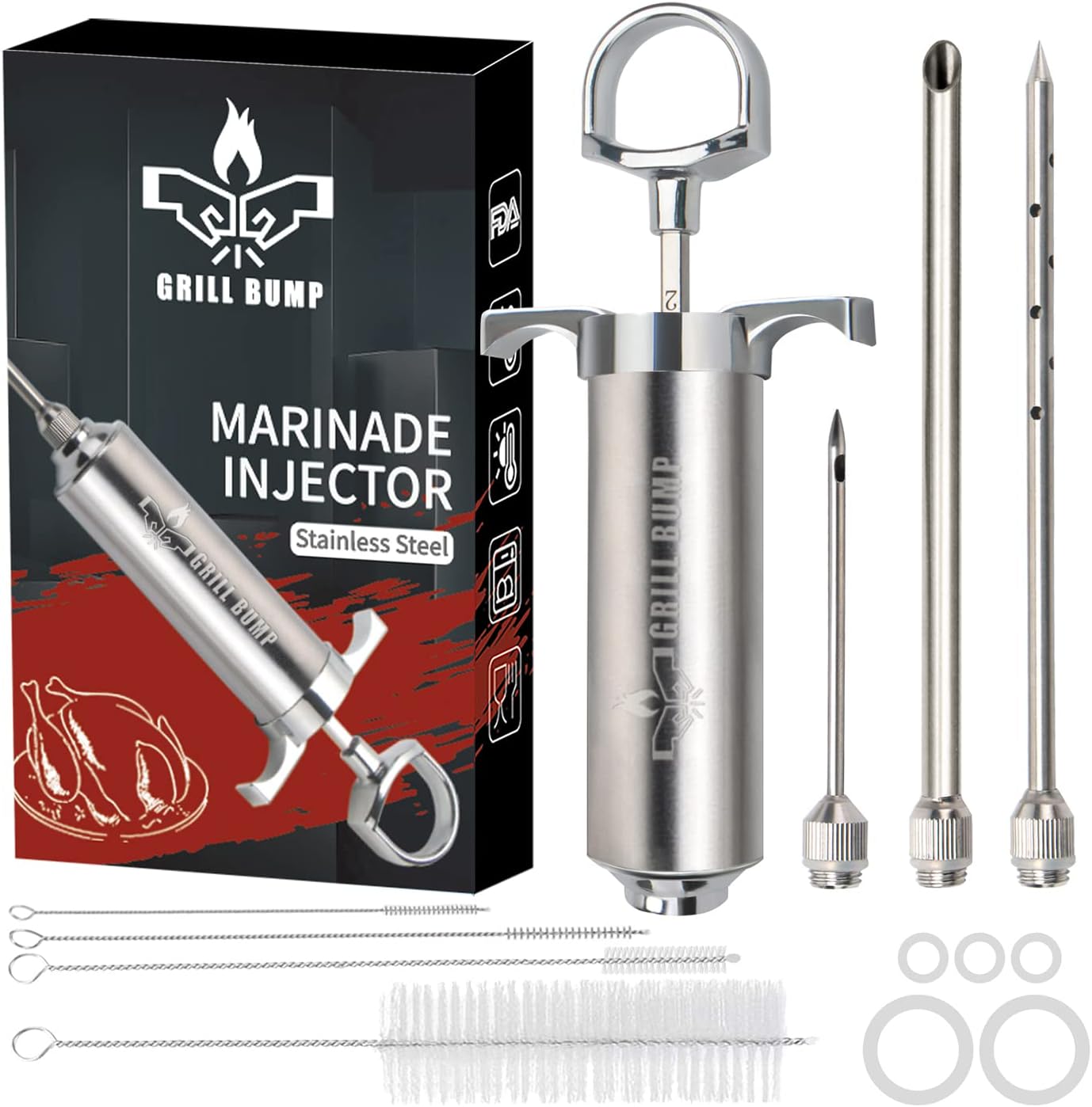 Accesorios de Cocina Grill Bump Kit de jeringa para inyectar carne