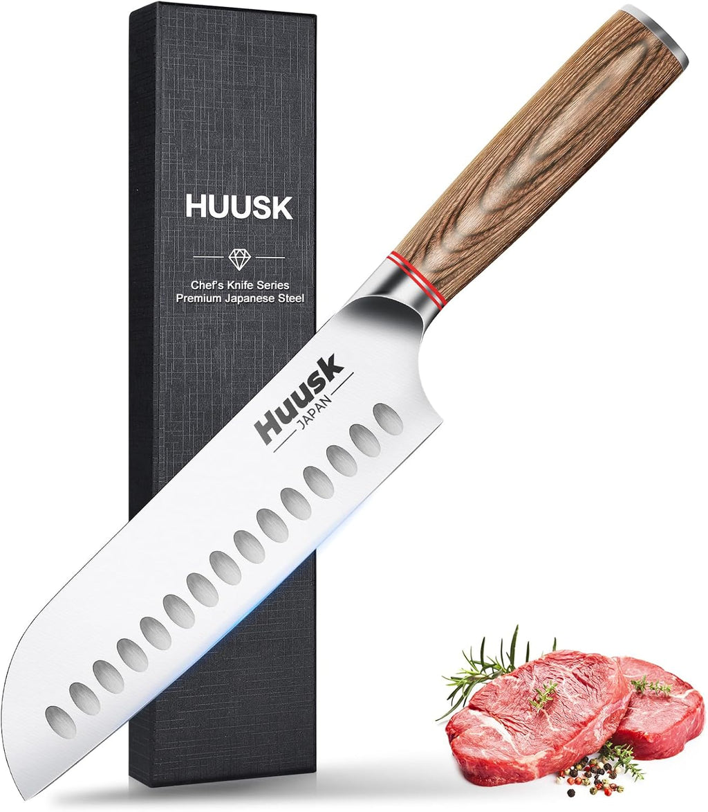 Colmado Overland Cuchillo Huusk Santoku 7″  japonés de alto carbono