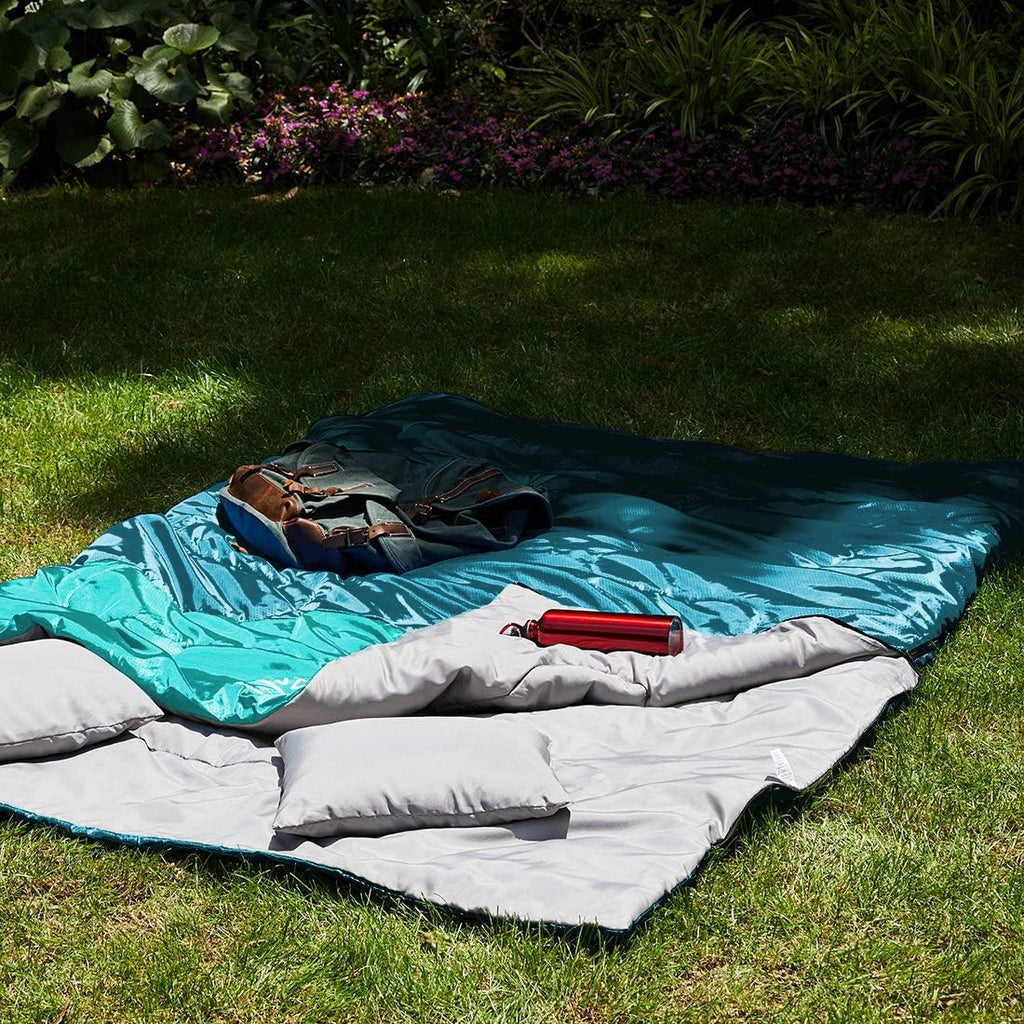 Accesorios Para Camping Oaskys Double Sleeping Bag for Adults with 2 Pillows