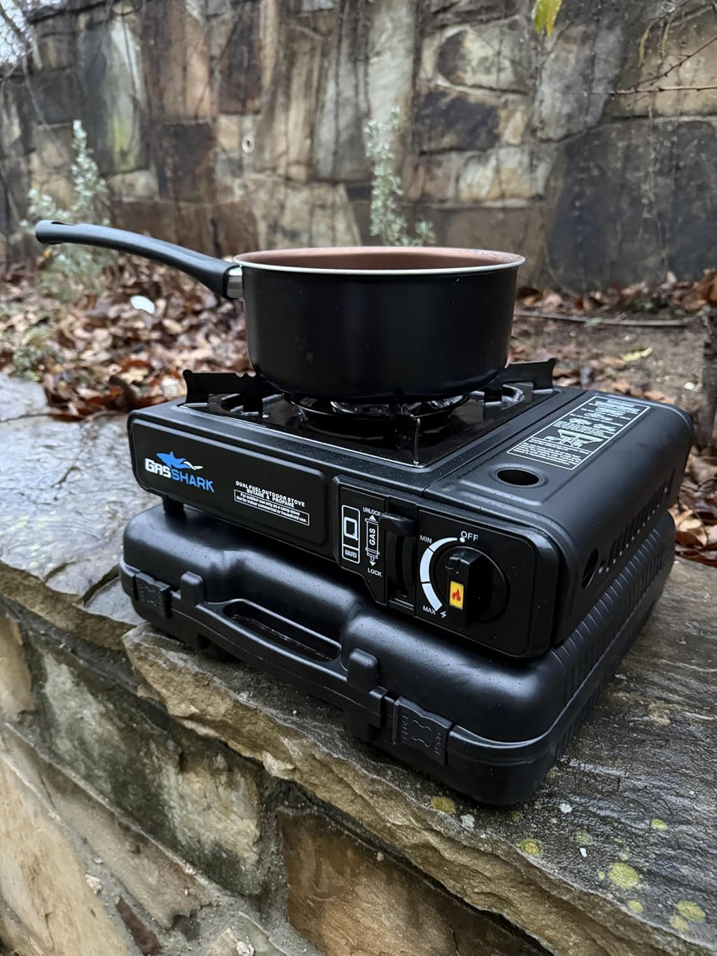 Colmado Overland Estufa Gas Shark Estufa portátil de propano o butano