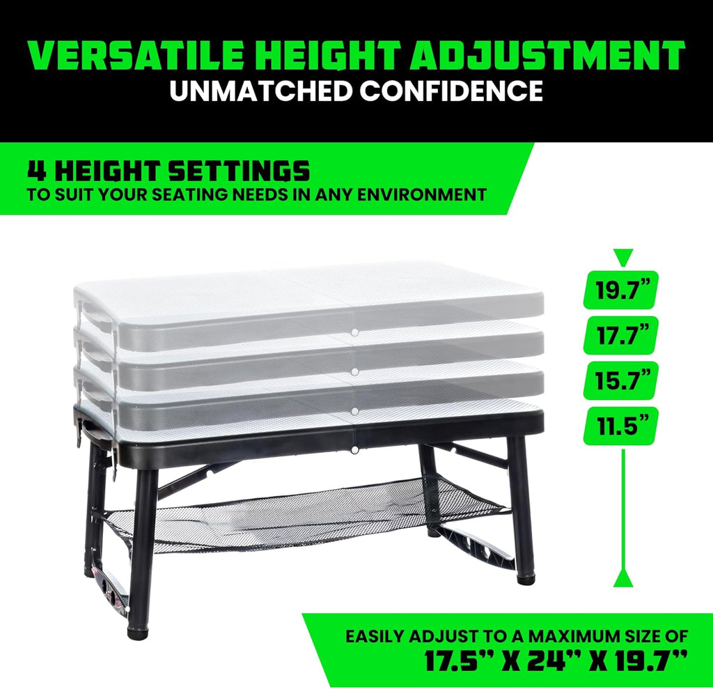 Colmado Overland Camping Rhino USA Juego de mesa de portátil y taburete