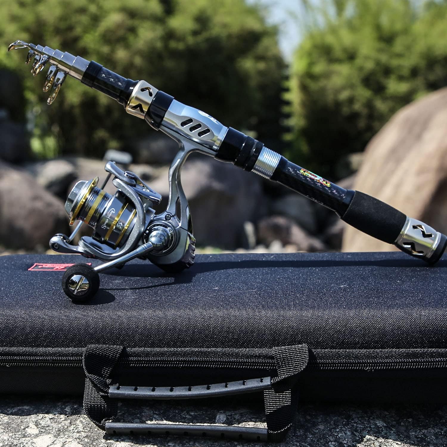 Caña para Pesca Sougayilang Telescopic Fishing Combo