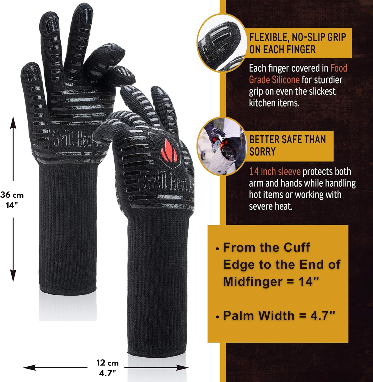 Accesorios de Cocina GRILL HEAT AID Guantes de parrilla