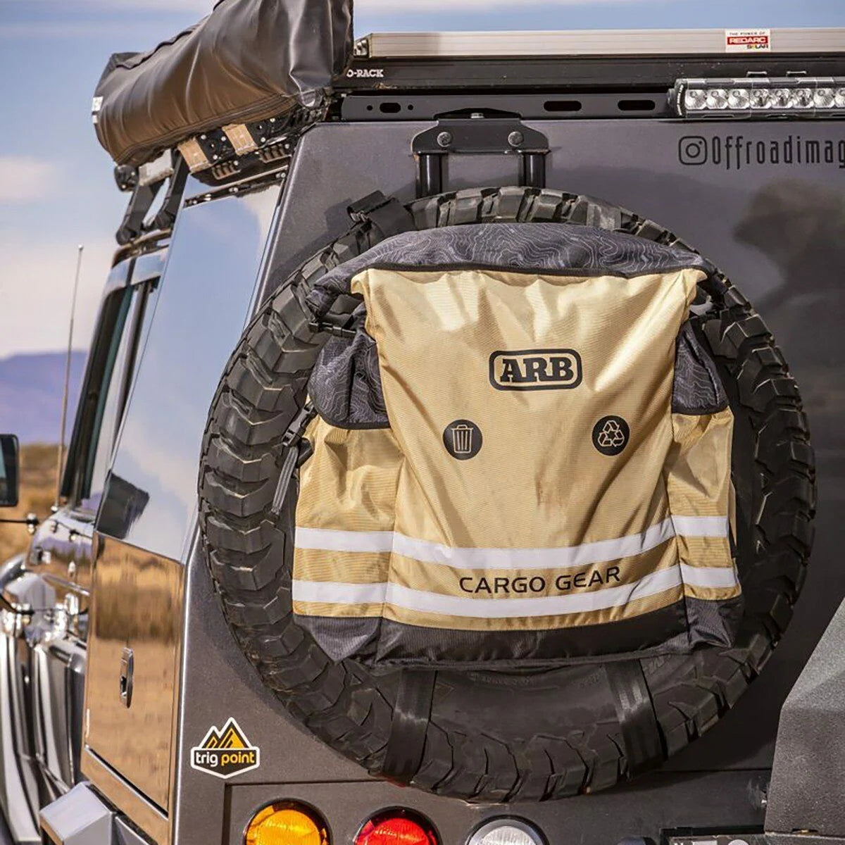 Accesorios para Overlanding ARB Bulto Series II Spare 403248 Solución Versátil para Rueda de Repuesto y Carga Off-Road