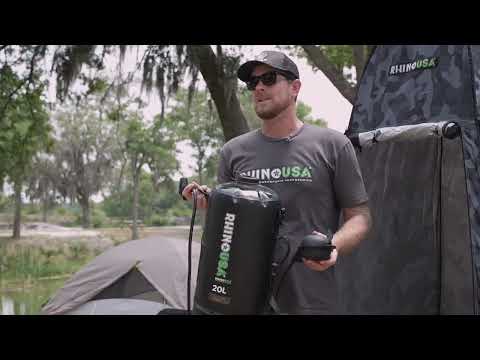 Accesorios Para Camping Rhino USA Ducha solar portátil de 5 galones/20L